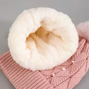 Women'S Plush Hat with Pearl Additions — view 6
