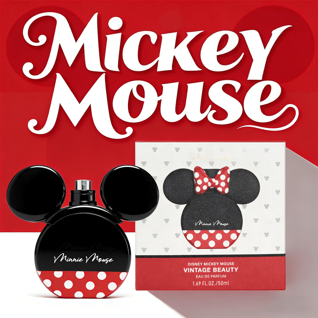 Disney Limited Edition Mickey & Minnie Mouse Perfume | Fresh Citrus Floral Scent, Iconic Ears Design, Long-Lasting Scent, Perfect Mother's Day & Valentine's Day Gift for Couples, Fragrance Set, Men's Perfume, Women's Perfume