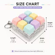 1 Macaron Button Toy, Portable Button Keychain Pendant, Random Style Mini Desktop Decompression Toy, Suitable — view 10