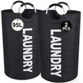 2pcs Extra Large Capacity Laundry Basket Set - Heavy Duty