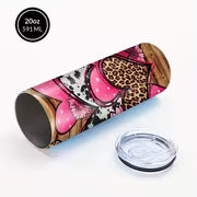 Wild Heart Design Coffee Mug, Stainless Steel Insulated Tumbler with Lid & Straw, Beverage Container & Travel — view 10