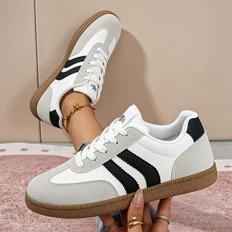 Fashionable Trendy Women's Casual Sneakers, Low-top Large Size Sneakers That Are Comfortable for Long-term Wear, Versatile for Campus, Dates, and Outdoor Hiking, Suitable for All Seasons, with Comfortable Soft Soles, Women Shoes