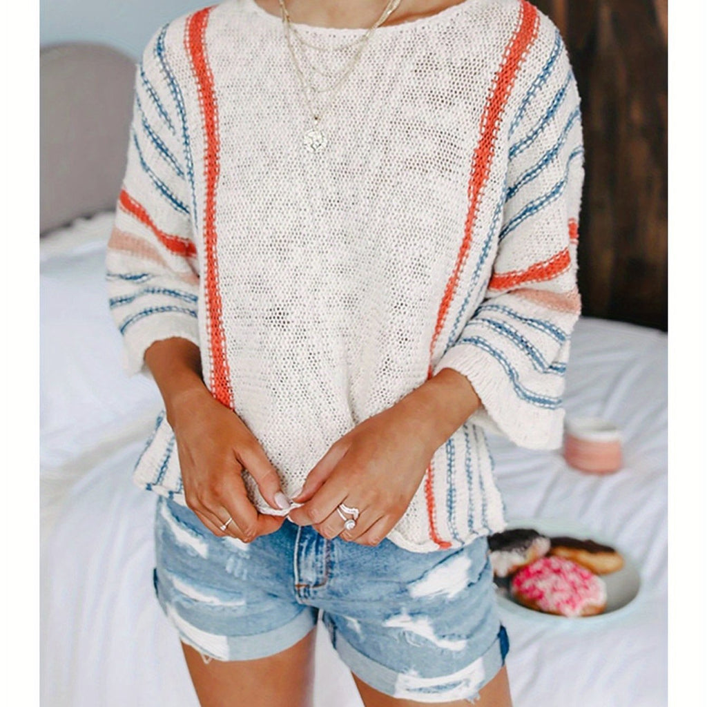 Women's Lightweight Comfy Cable Pullover Sweater - Color