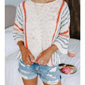 Women's Lightweight Comfy Cable Pullover Sweater - Color