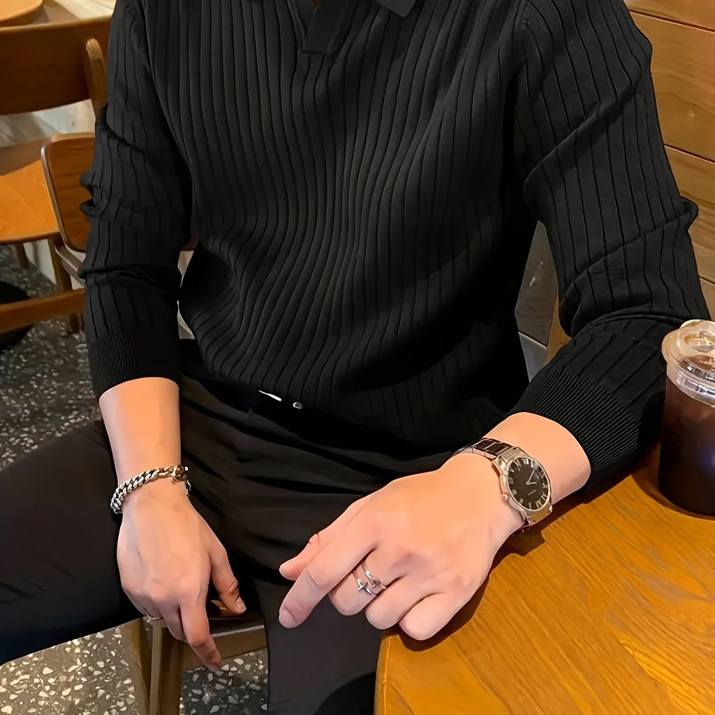 [Temujin OBM] Men's Fashion New Style Solid Color Lapel