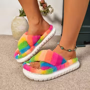 Women's Cozy Winter Slippers with Non-Slip EVA Sole & Cushioned Footbed - Soft Fabric Upper Suitable for - Wear — view 2