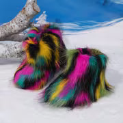 2025 Winter Girls' Boots, Tassel Warm Shoes Random Pattern — view 3
