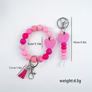 2pcs Apple TEACH Cute & Compact Keychain & Wrist Key Ring Teacher'S Day Gift Graduation & Back-to-School Season — view 7