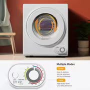 1.5/1.8/2.6 Cu.Ft. Portable Dryers for Laundry, Compact Portable Clothes Dryer with Stainless Steel Tub, Dryer — view 3