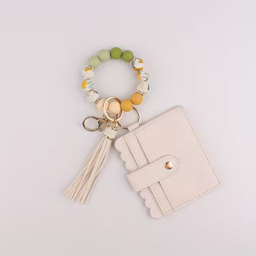 NURSE Day Pink Beaded Keychain with Tassel Charm, Bag Charm, Key and Car Key Anti-Loss Accessory, Gift for — view 131