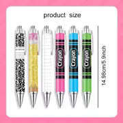 12pcs Teacher Gift Ballpoint Pens, Ballpoint Pen Gift Set, Notebook Design Style, Classroom Reward Or Holiday — view 5