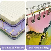 Everything I Meant To Remember | 5pc A5 Marble Spiral Notebooks, College Ruled, 160 Pages, 80 GSM