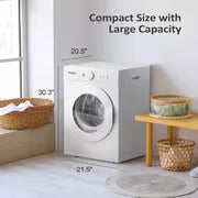 1.5/1.8/2.6 Cu.Ft. Portable Dryers for Laundry, Compact Portable Clothes Dryer with Stainless Steel Tub, Dryer — view 10