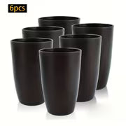 6pcs Unbreakable PP Cups, Drinking Glasses, Durable and Stackable for Coffee, Juice, and Water. Lightweight — view 2