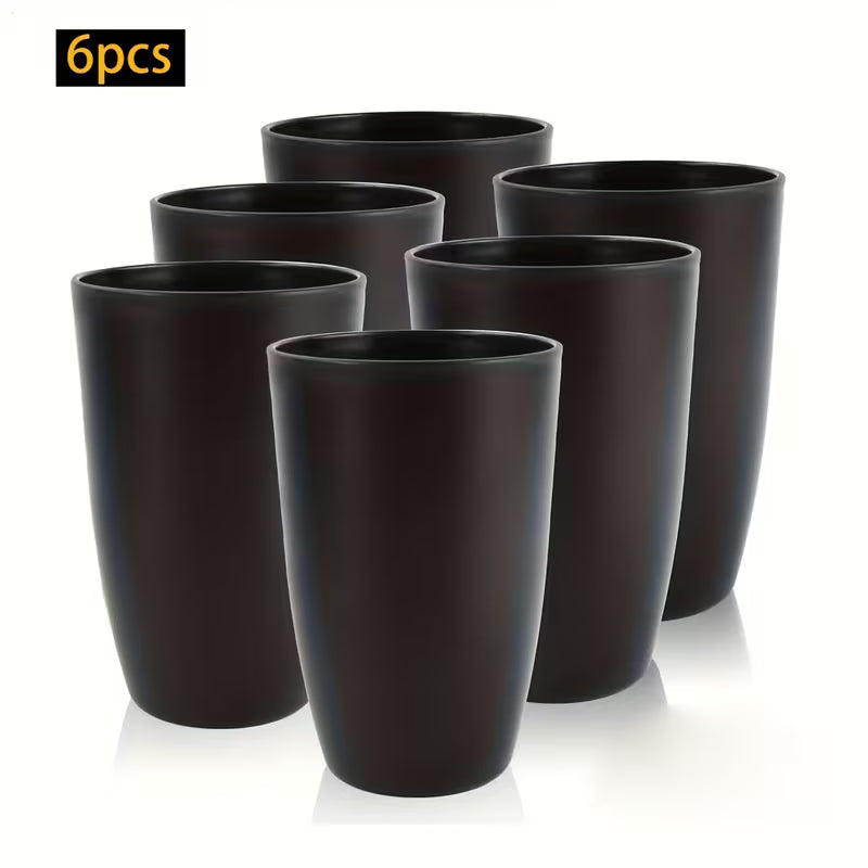 6pcs Unbreakable PP Cups, Drinking Glasses, Durable and Stackable for Coffee, Juice, and Water. Lightweight — view 9