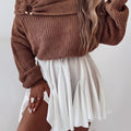 Autumn/Winter Elegant Solid Color Slim-Fit Sweater
