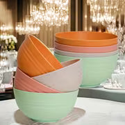26-Ounce Unbreakable Cereal Bowl, 8pcs Set - Microwave And Dishwasher Safe, Large Lightweight Bowl; Perfect for — view 5