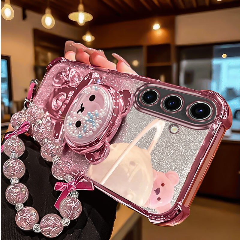 Phone Case: Elegant Pvccrystal Starburst Lanyard Phone