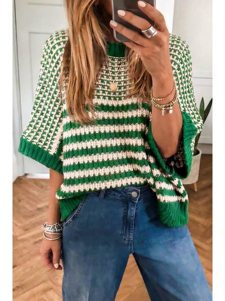 Ldc 3/4 Draped Sleeve Slouchy Sweater