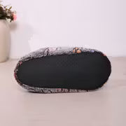 Cute Dog Paw Print Home Tall Boots, Plush and Thick-Lined Slippers, Soft-Soled House Socks, Women Shoes — view 3