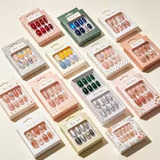 62+34pcs (1 Set of Handmade Nails) Kit, Multiple Non-Repeating Nail Designs, Four Nail Shapes And Three Lengths — view 5
