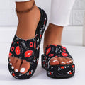 Summer Fashion New Style Thick Soled Anti-slip Flower